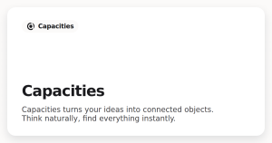 Capacities