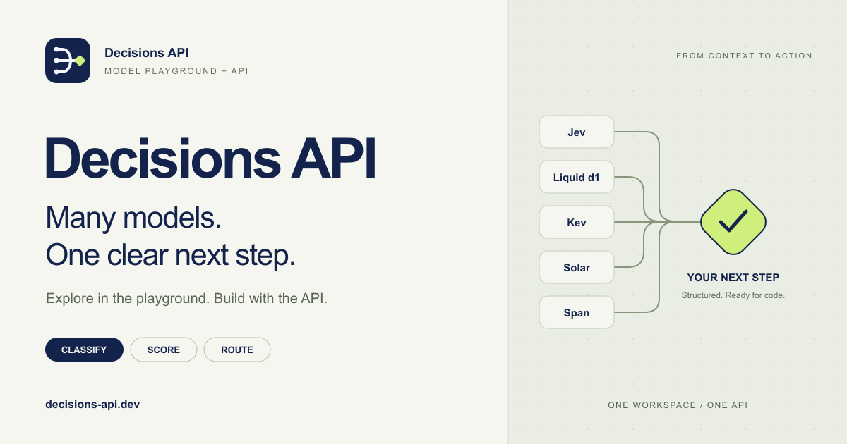 Decisions API